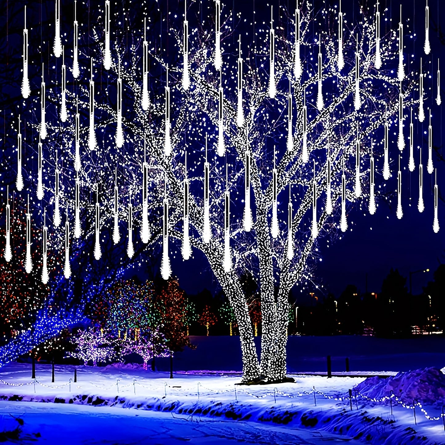 "Meteor Shower" outdoor Christmas Hanging Lights