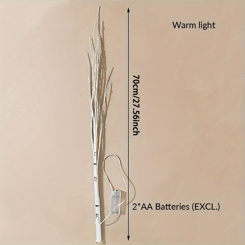 Luminous Birch Branch Decorative Stem