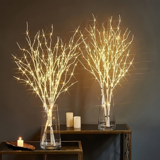 Luminous Birch Branch Decorative Stem